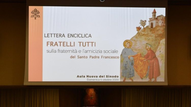 Представянето на енцикликата "Fratelli tutti" във Ватикана. 2020.10.04 
