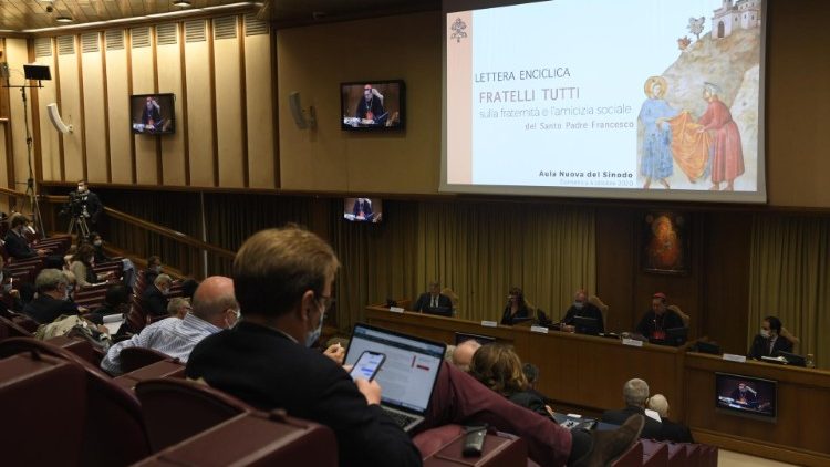 The Pope's encyclical 'Fratelli tutti' was released at a press conference in the Vatican on 4 Oct. 2020.  
