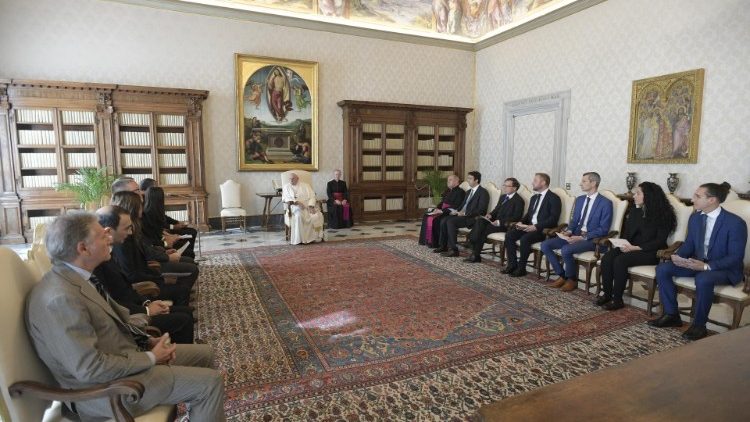 Папа Франциск на встрече с экспертами Совета Европы