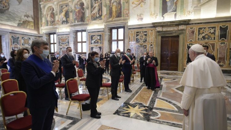 Udienza del Papa ad una delegazione della città di Ravenna