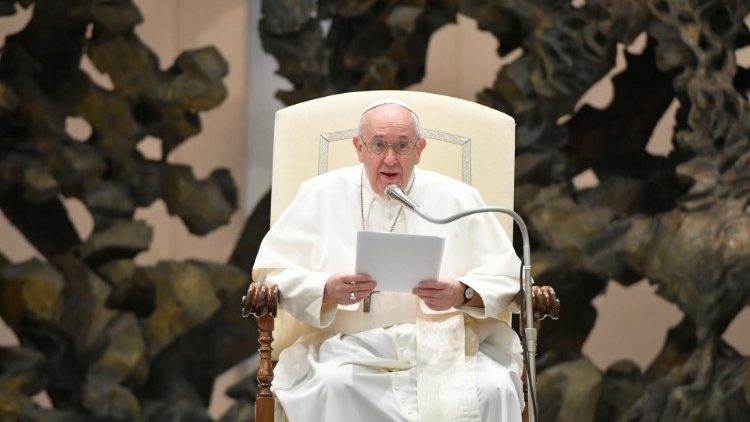 Pope Francis holds the weekly General Audience in the Paul VI Hall