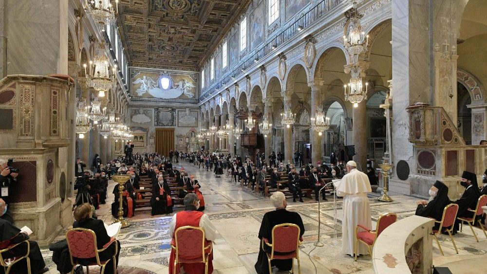 Ekumenická modlitba za pokoj - Rím, Bazilika S. Maria in Aracoeli (20. okt. 2020)
