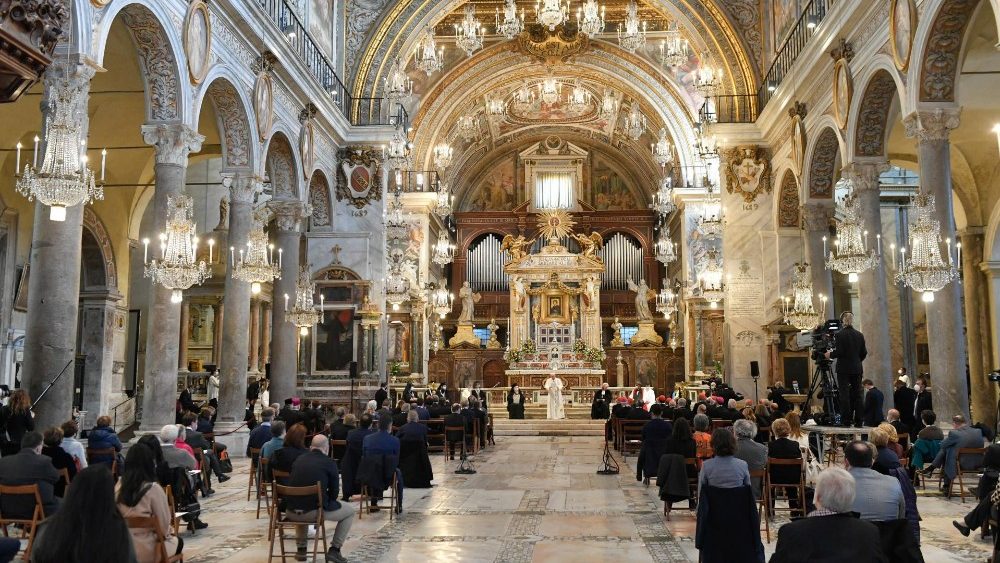 Ekumenická modlitba za pokoj - Rím, Bazilika S. Maria in Aracoeli (20. okt. 2020)