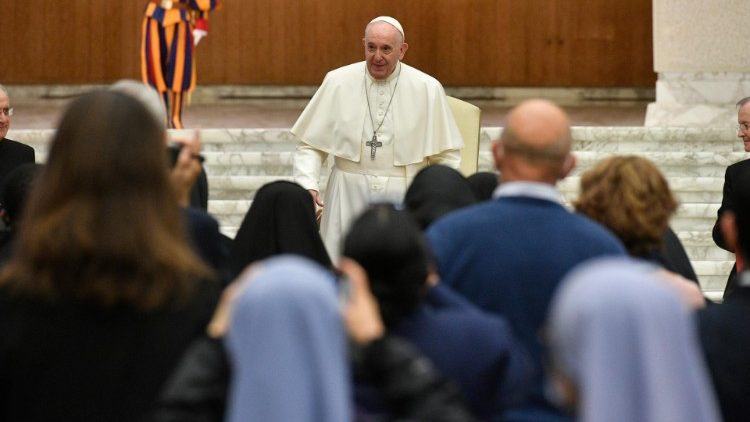Папа Франциск на встрече с преподавателями и студентами Папского богословского факультета Marianum