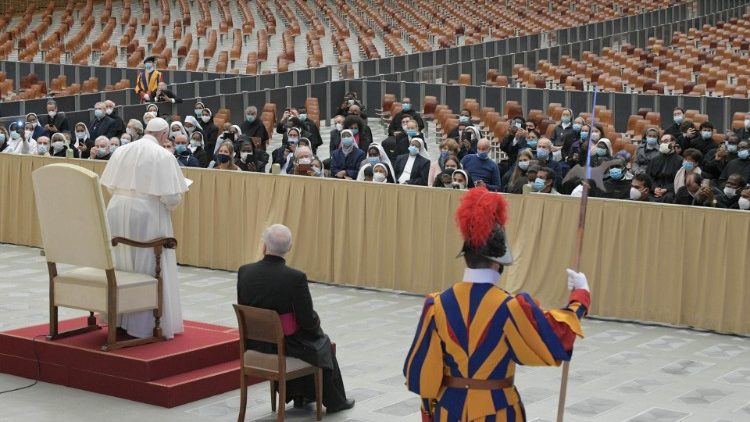 Ferenc pápa a 75 éves Marianum pápai egyetem küldöttségéhez szól 