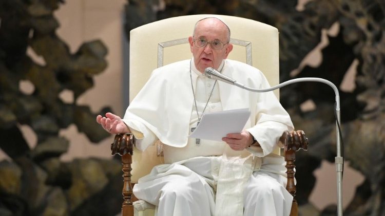 Påven Franciskus vid den allmänna audiensen 28 oktober