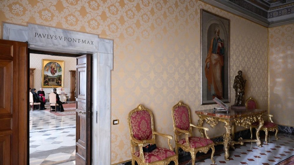 Ilustračná snímka: Predsieň súkromnej pápežskej bibliotéky