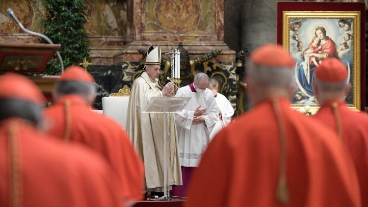 The consistory in the Vatican to create 13 new cardinals, 28 November 2020