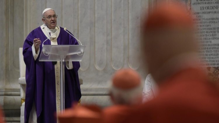 教皇フランシスコ、新枢機卿らと、待降節入りのミサ　2020年11月29日