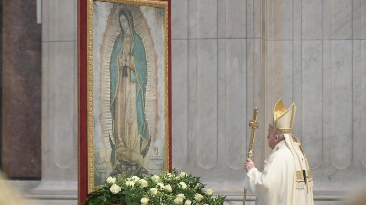 Papa Francisc la Sfânta Liturghie din bazilica vaticană, în data de 12 decembrie 2020 (fotografie de arhivă)