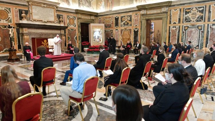 Папа Франциск на встрече со студентами и руководителями Theologisches Studienjahr (18 декабря 2020 г.)