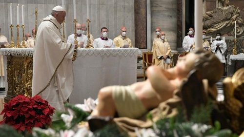 Papst Franziskus bei Christmette: Das Leben umarmen