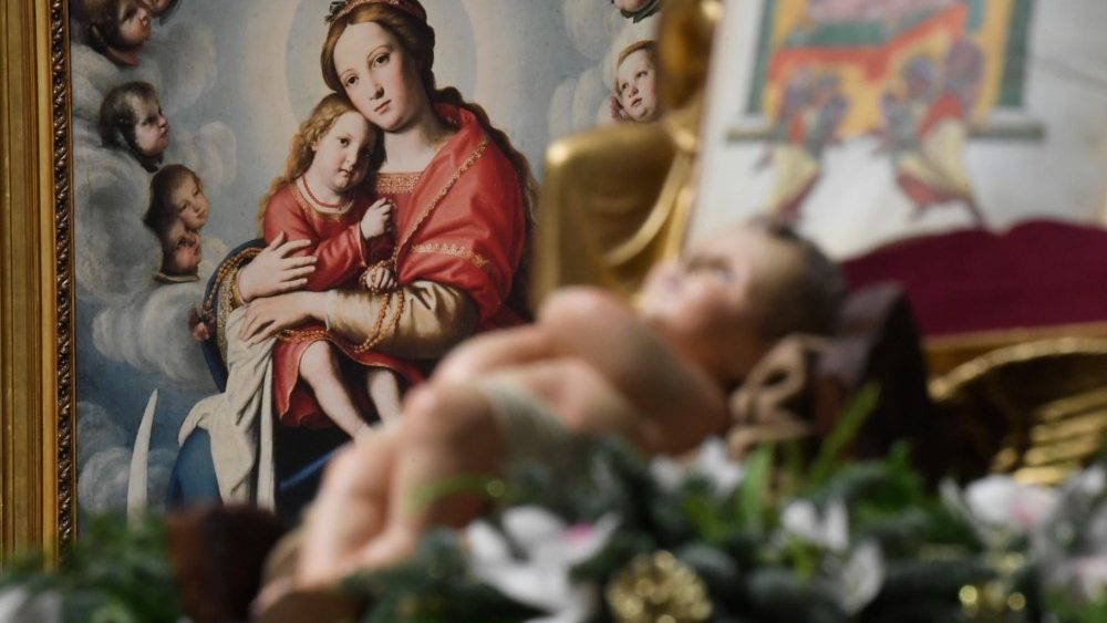 Mässan i Peterskyrkan på Guds heliga moder Marias högtid och 54:e Världsfredsdagen 