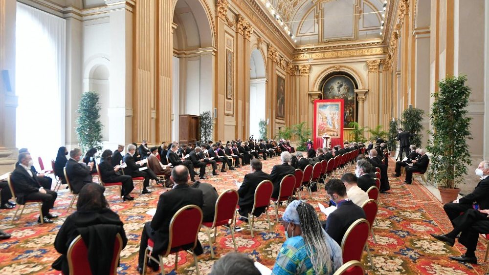 Diplomatický zbor na audiencii u pápeža Františka, 8. február 2021