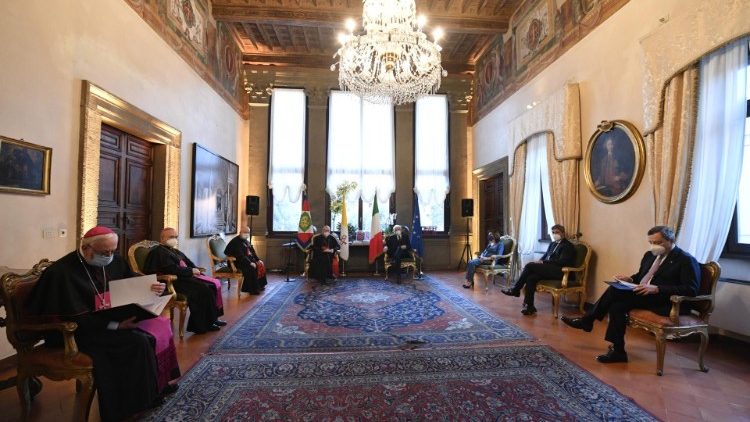 Möte mellan Heliga Stolen och Italien 2 mars 2021 i samband med 92-årsminnet av Lateranfördraget