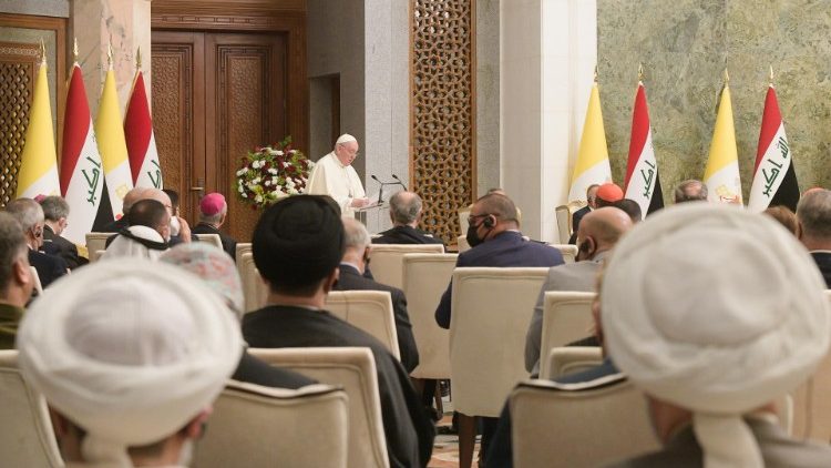 Viaggio Apostolico in Iraq -l'incontro con le Autorita', la Societa' civile e il Corpo Diplomatico 