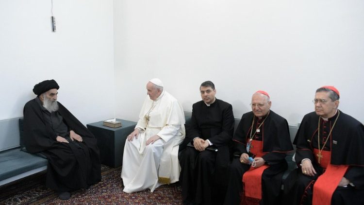 لقاء بين الكاردينال غريغوري والإمام كشميري حول لقاء البابا مع السيستاني في النجف
