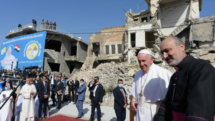 Papa Franjo u Mosulu, Irak; 7. ožujka 2021.
