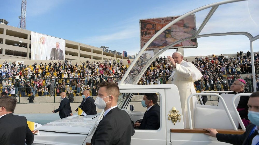 A celebração eucarística em Erbil, último compromisso público do Papa no país