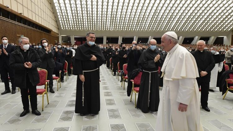 Papa Francisc la audienţa acordată participanţilor la cea de-a 31-a ediţie a Cursului despre forul intern, organizat de Penitenţiaria Apostolică – vineri, 12 martie a.c., Aula Paul al VI-lea din Vatican