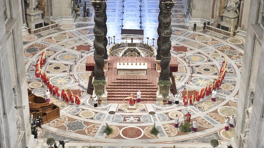 Palm Sunday Mass in Saint Peter's Basilica