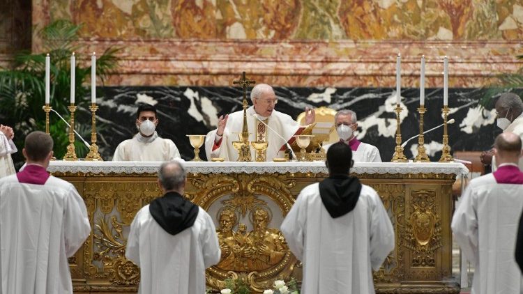 Святая Месса Вечери Господней в Ватикане (01.04.2021)