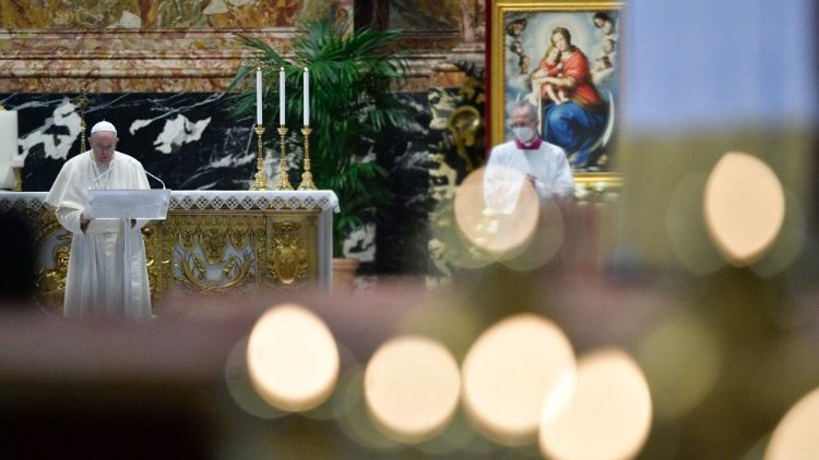 Papst Franziskus beim Urbi et Orbi an diesem Ostersonntag