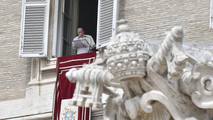 Pope Francis during Regina Coeli