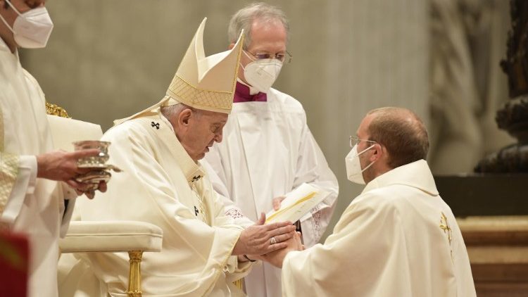 Duminică, 25 aprilie 2021, papa Francisc a hirotonit nouă preoți pentru dieceza Romei.