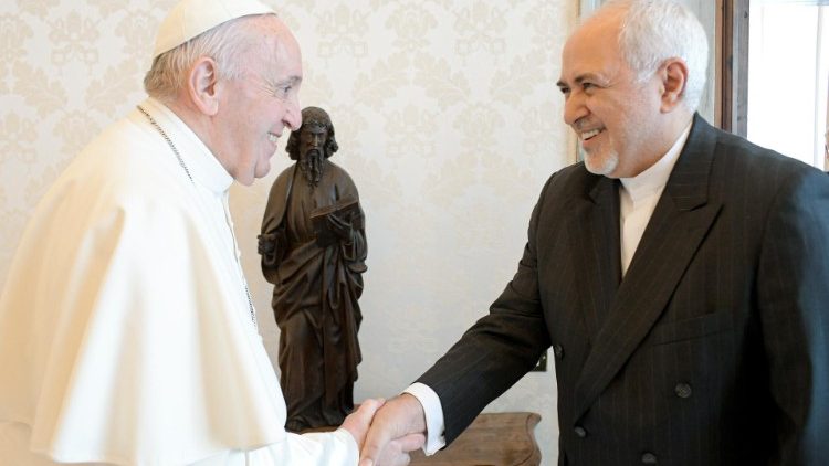 Franziskus mit dem iranischen Außenminister