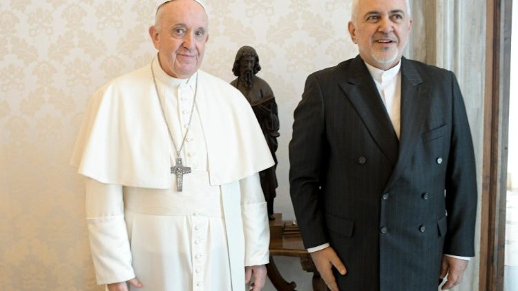 Popiežius ir Irano užsienio reikalų ministras
