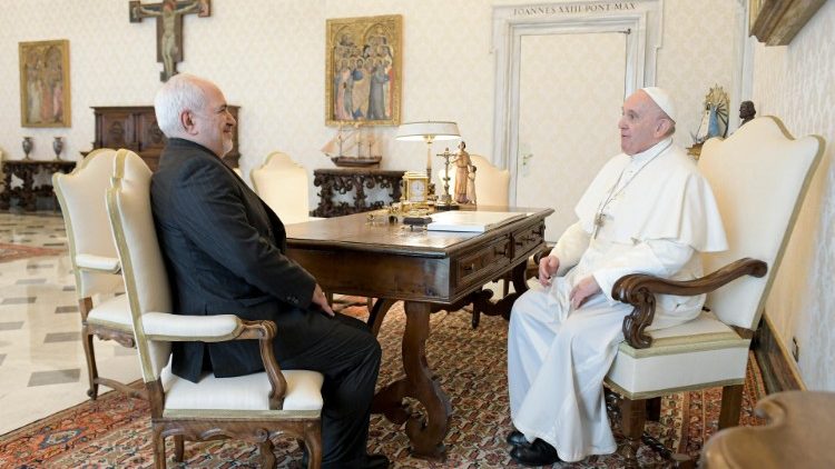 Папа падчас сустрэчы з Міністрам замежных спраў Ірана