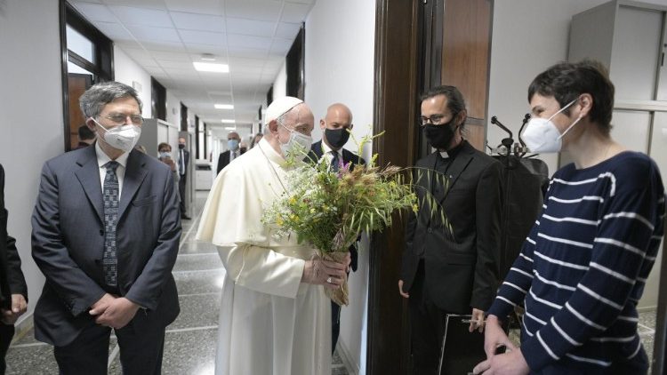 Pope Francis visits Palazzo Pio
