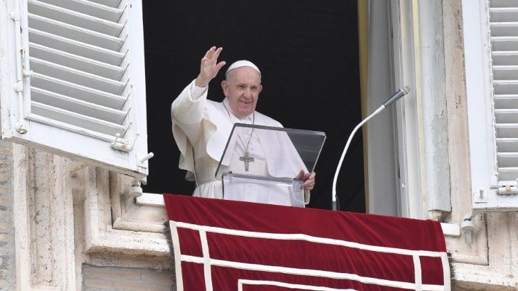 Le Pape François lors de la prière de l'angélus du dimanche 13 juin 2021. 