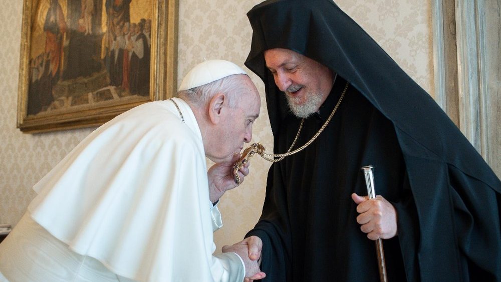 Pápež František prijal delegáciu Ekumenického patriarchátu deň pred slávnosťou patrónov Ríma