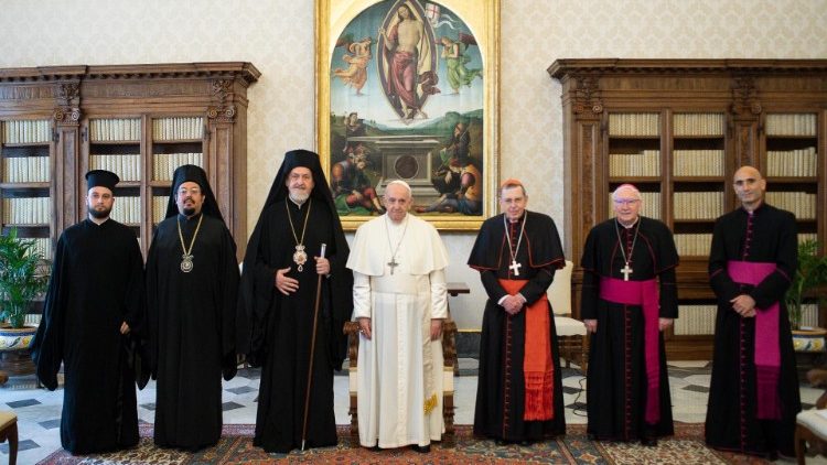 Папата с делегация на Вселенската патриаршия. 2021.06.28