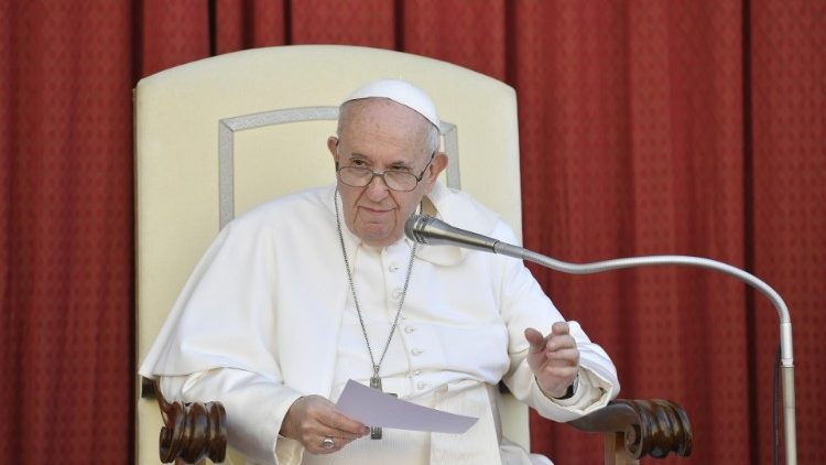 Le Pape François lors de l'audience générale du 30 juin 2021.