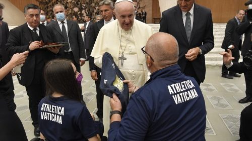 Dal Papa il team paralimpico di Athletica Vaticana: la disabilità è una risorsa