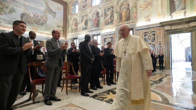 Le Pape François rencontre les religieux clarétains, le 9 spetembre 2021