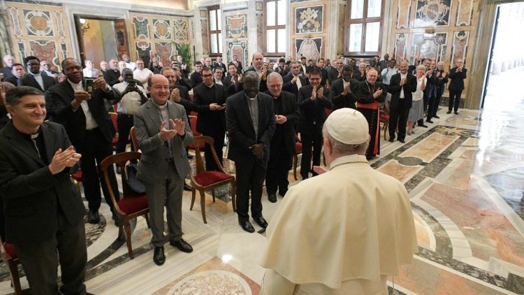 Папа Франциск с участниците в Капитула на Конгрегацията на Кларетинците. 09.09.2021