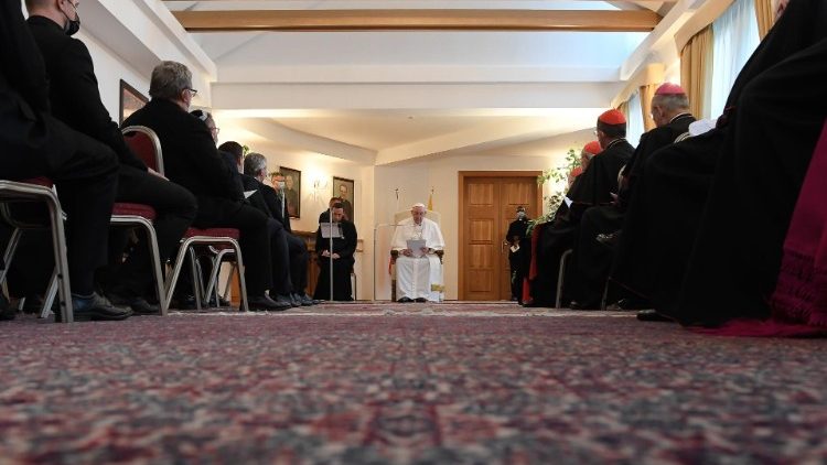 프란치스코 교황과 슬로바키아 그리스도교 일치위원회 대표자들의 만남