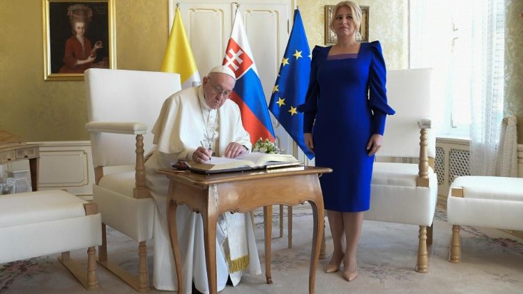 Popiežius ir Slovakijos prezidentė