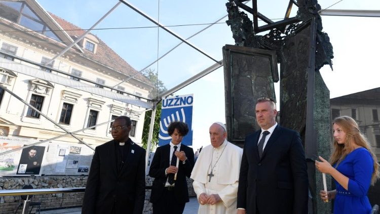 Папа Франциск на встрече с еврейской общиной Братиславы
