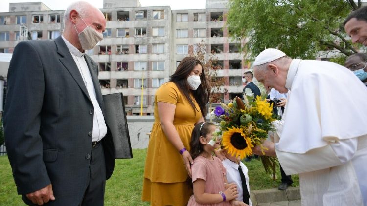 Папата меѓу Ромите во Кошице 