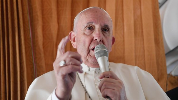 Papa Francisco, coletiva de imprensa (Foto arquivo)