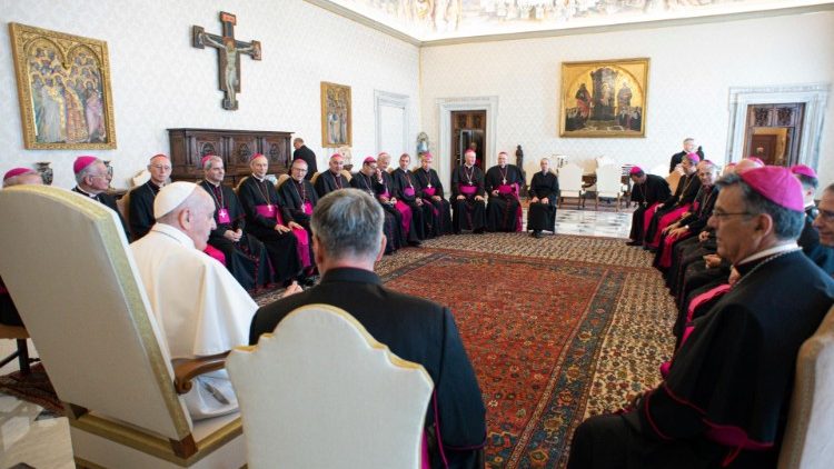 Druhá skupina francouzských biskupů na návštěvě  "ad Limina Apostolorum" 