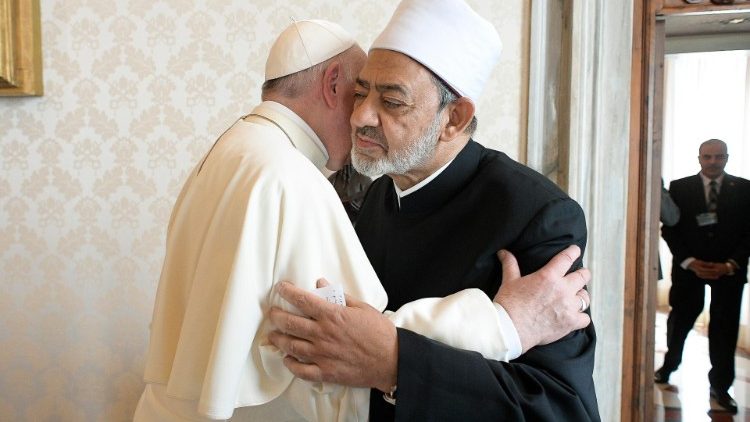 Ahmad Al-Tayyeb bei einer Begegnung mit dem Papst im Vatikan 