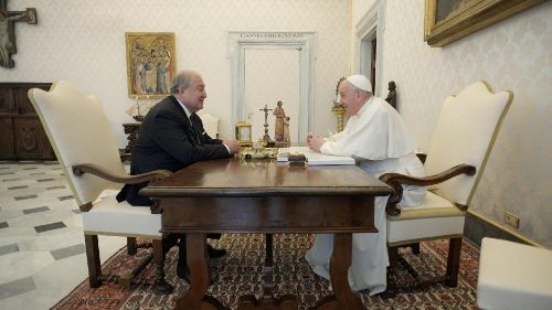 In udienza dal Papa il presidente dell'Armenia