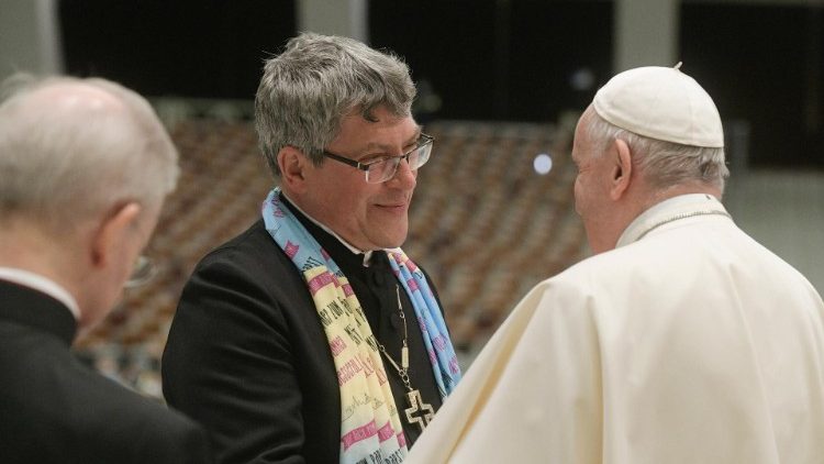 Папата с лутеранския пастор Крамер