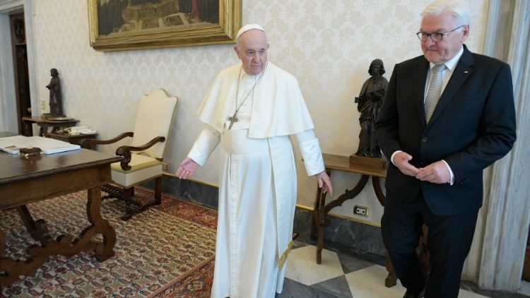 Pope Francis with President Steinmeier